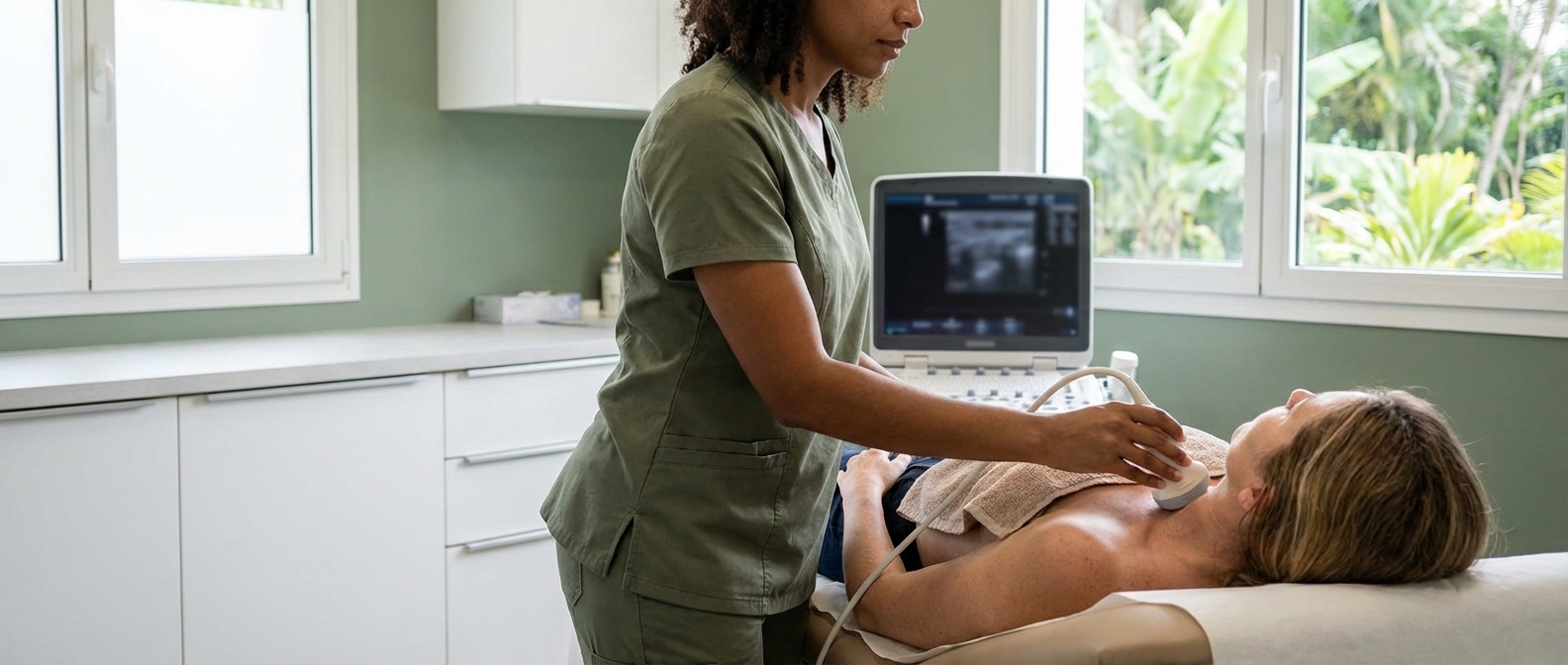Échographie de la thyroïde réalisée au cabinet CTRADIOLOGIE